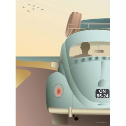 VW beetle plakat